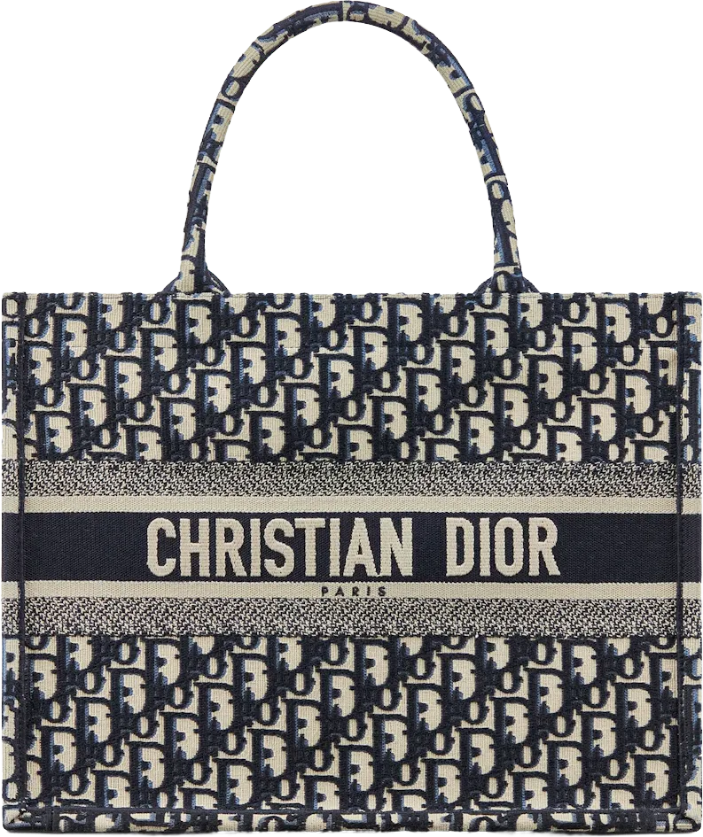 Dior Medium Book Tote Blue